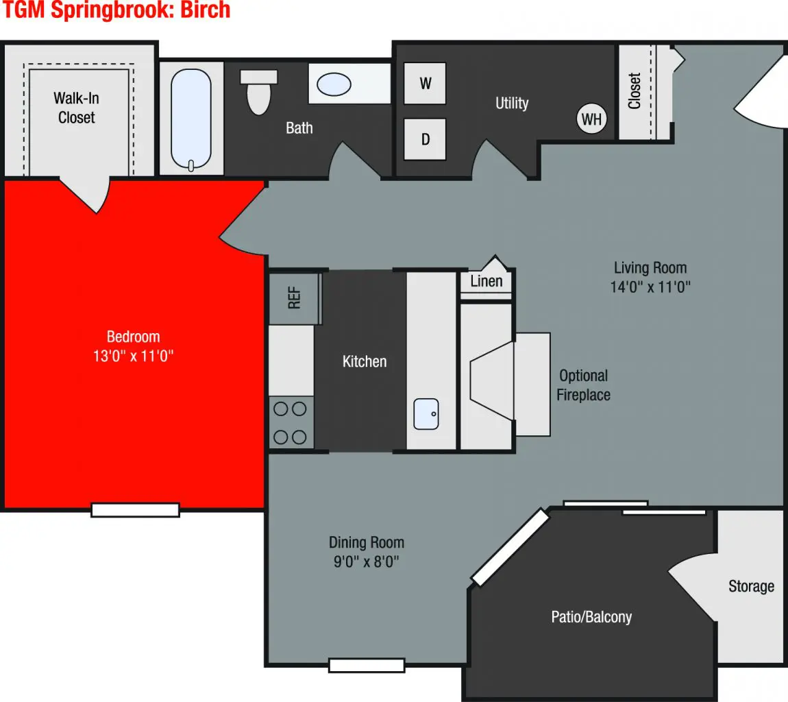Apartments For Rent TGM Springbrook - Birch
