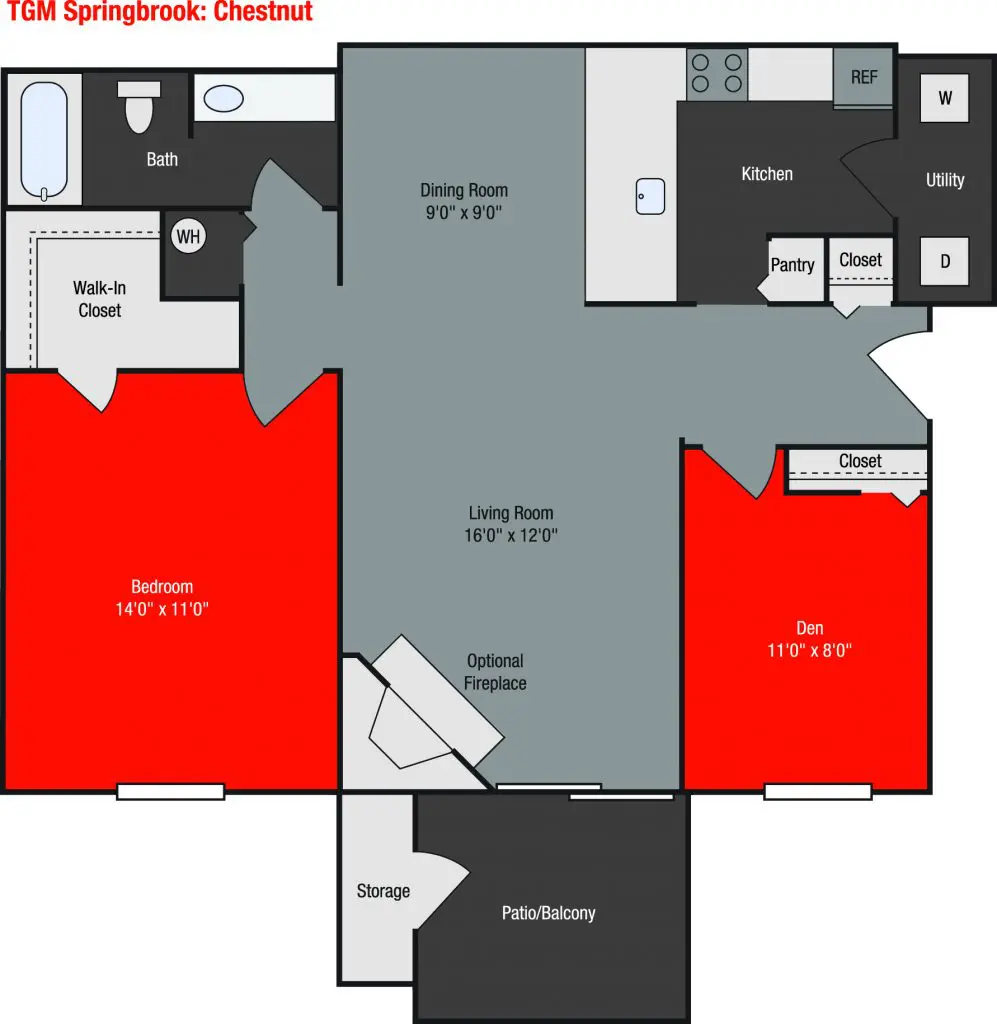 Apartments For Rent TGM Springbrook - Chestnut