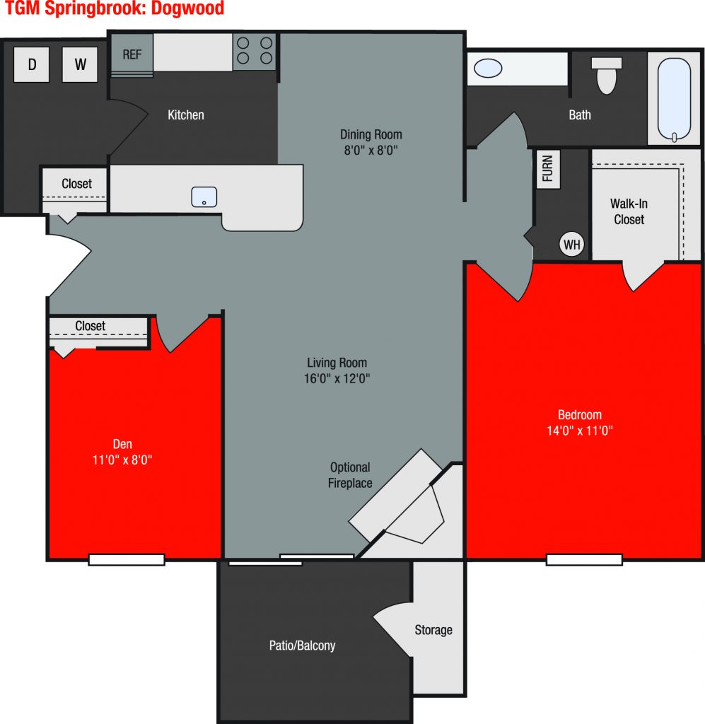 Apartments For Rent TGM Springbrook - Dogwood 