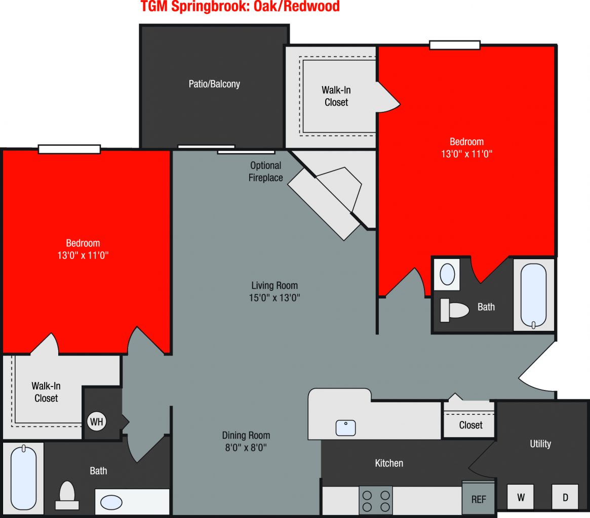 Apartments For Rent TGM Springbrook - Redwood 