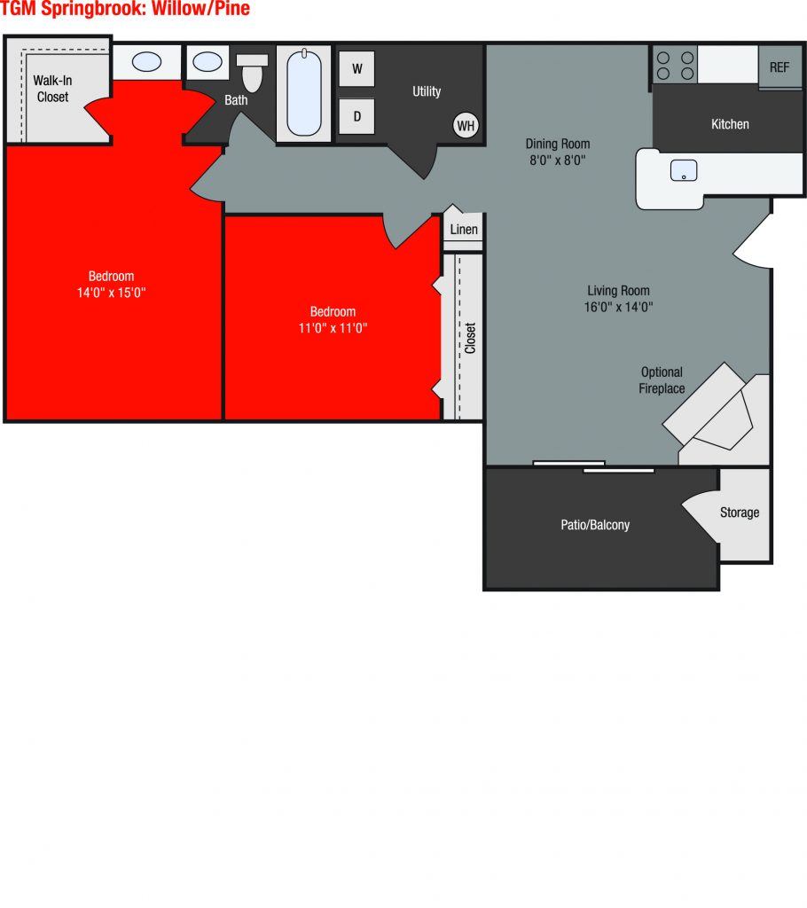 Apartments For Rent TGM Springbrook - Willow 